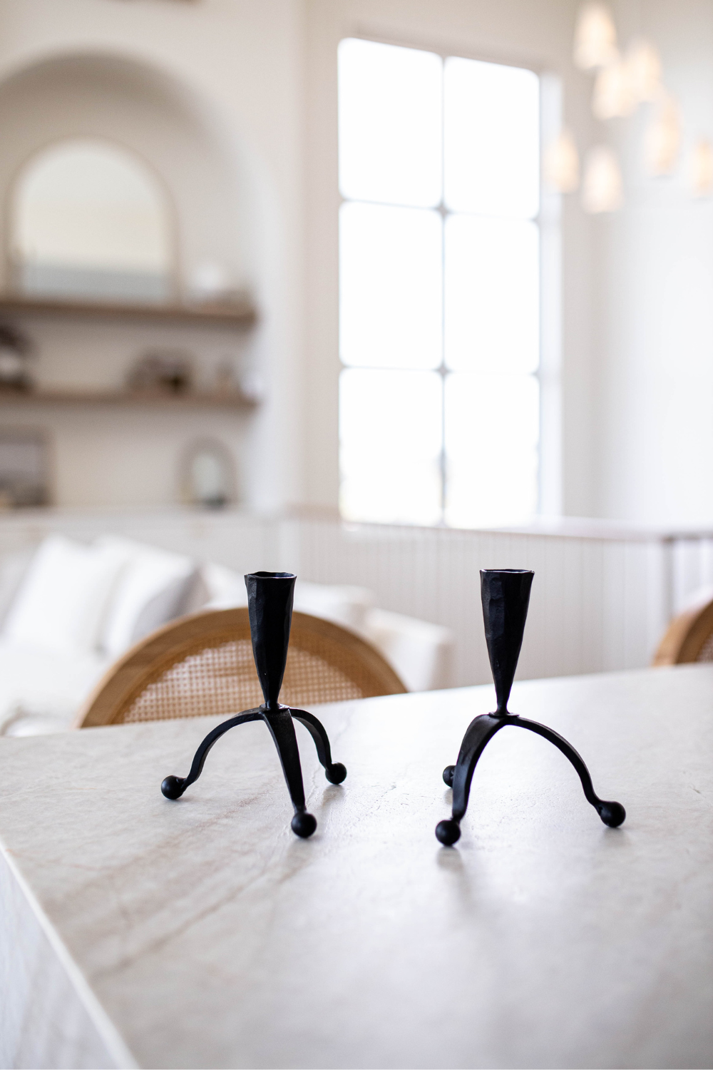 Iron Taper Candle Holder - Thumbnail 4
