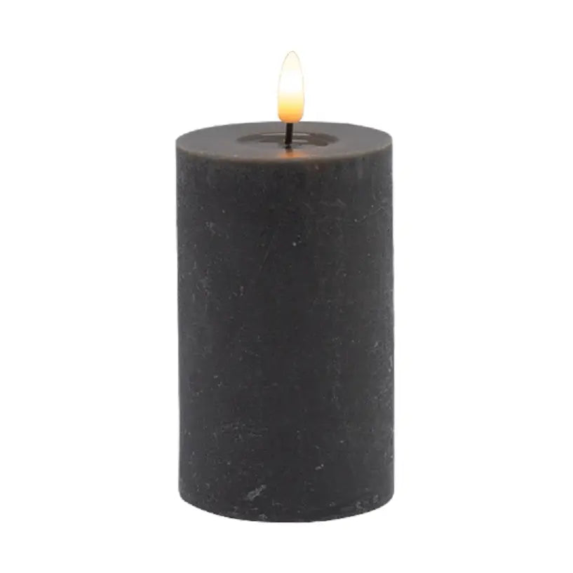 Small Gray Flameless Candle