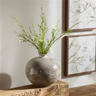 Ceramic Vase 7"D X 6.75"H