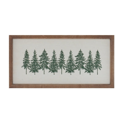 Framed Embroidered Trees
