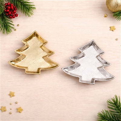 Aluminum Trinket Tree Tray 5"L X 0.75"H