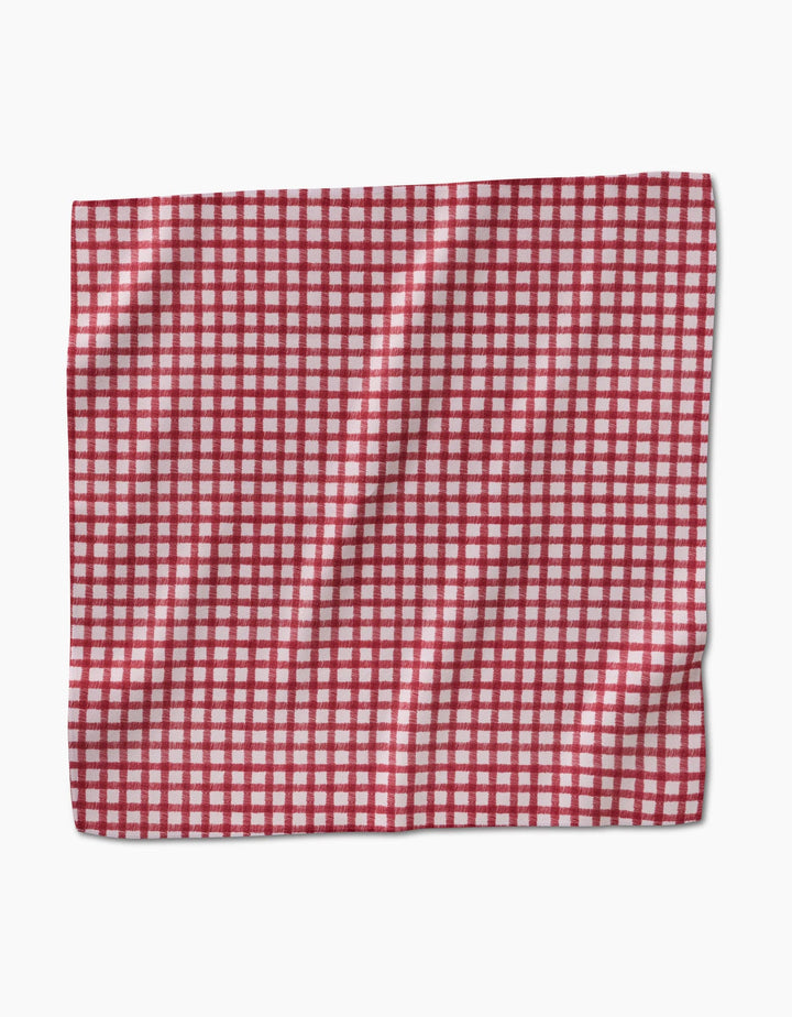 Fireside Plaid Red Dinner Napkin Set