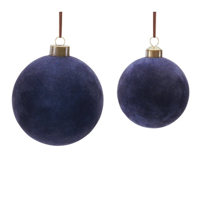 Midnight Blue Glass Ball Ornament