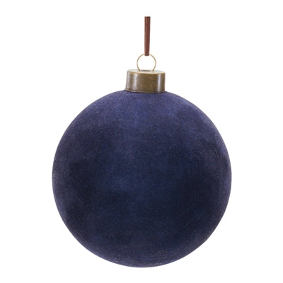 Midnight Blue Glass Ball Ornament