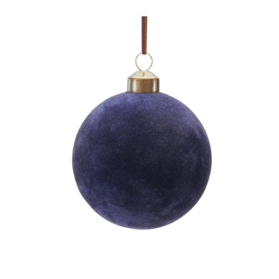 Midnight Blue Glass Ball Ornament