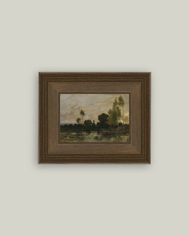 Alders Framed Antique Art: 30x16