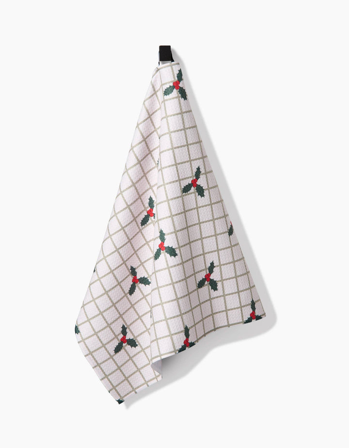Merry And Plaid Geometry Towel