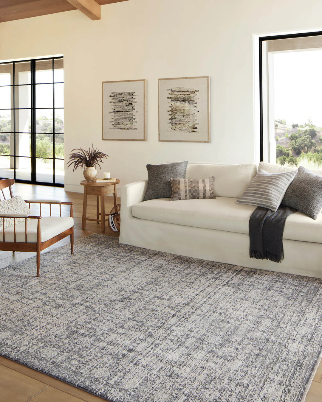 Alie Charcoal/Dove Rug Collection