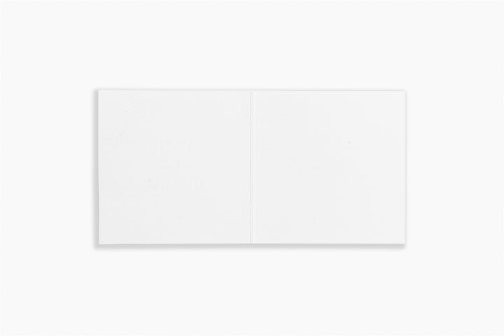 White rectangular frame on a white background