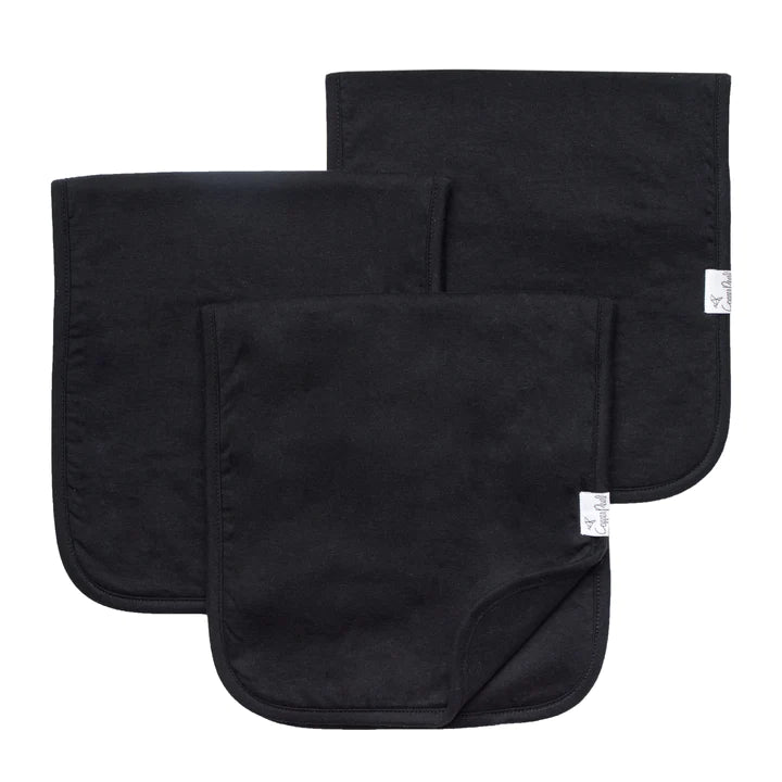Black Basics Burp Cloth Set