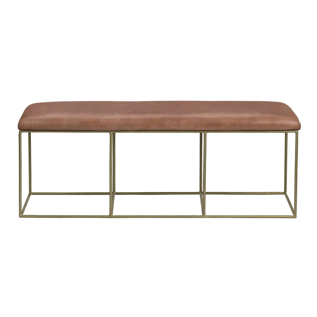 Hammond Leather Bench