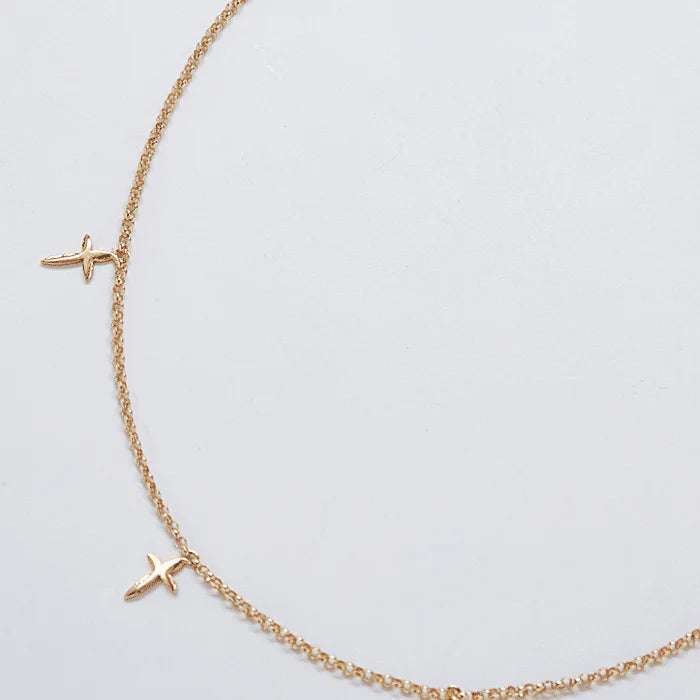 Golden Cross Choker Necklace