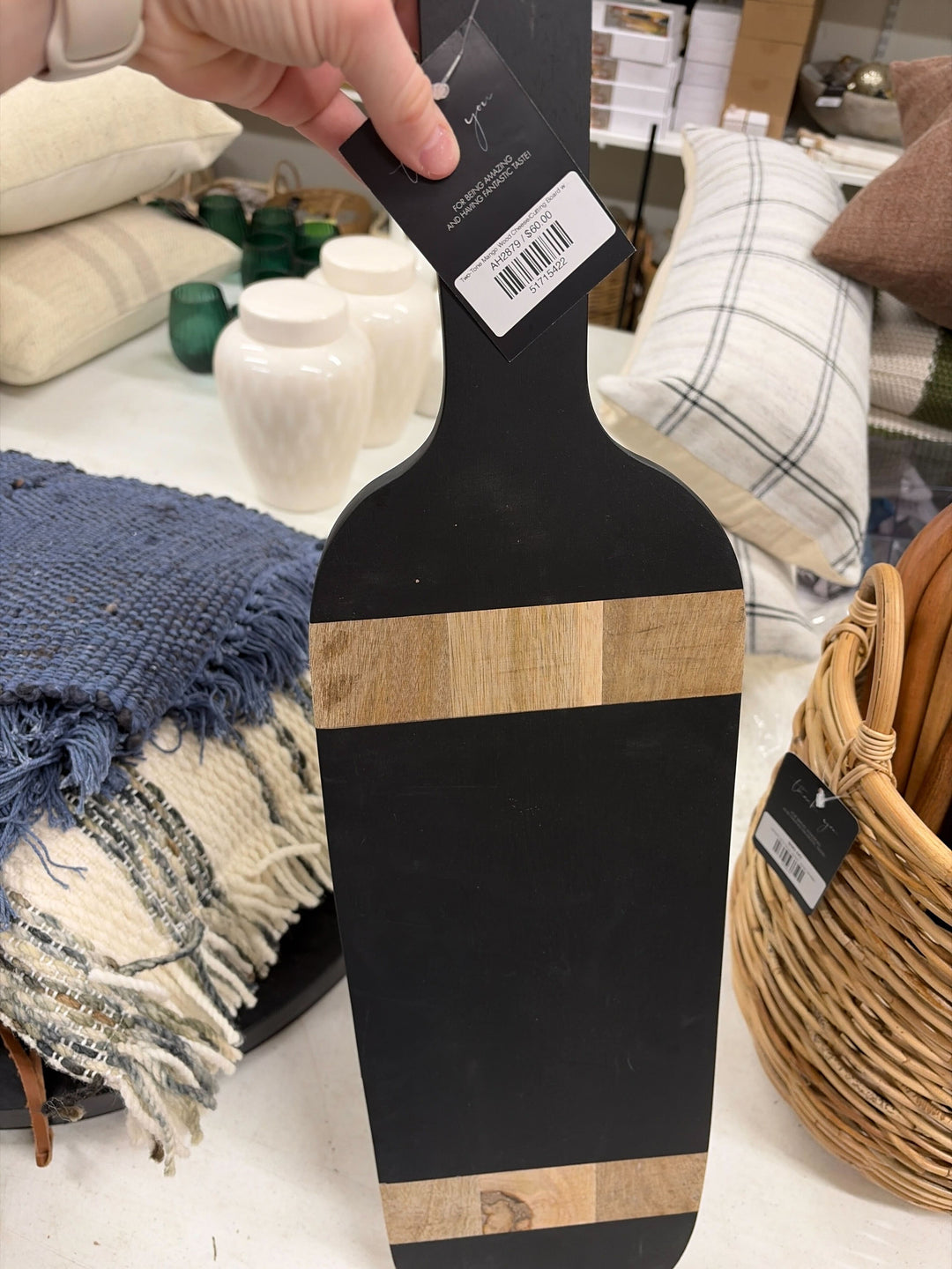 Two-Tone Wood Serving Board
