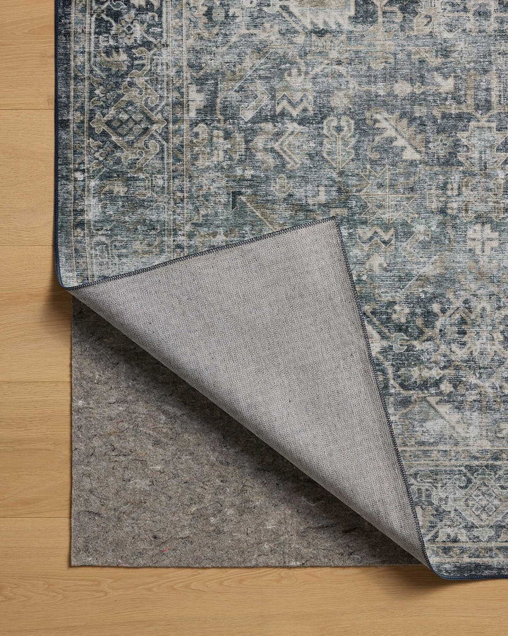 mixed blues patterned ocean toned rug