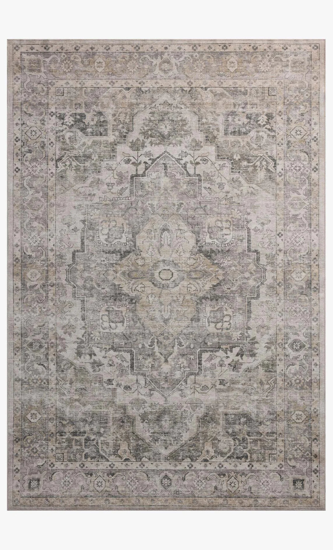 gray brown patterned rug