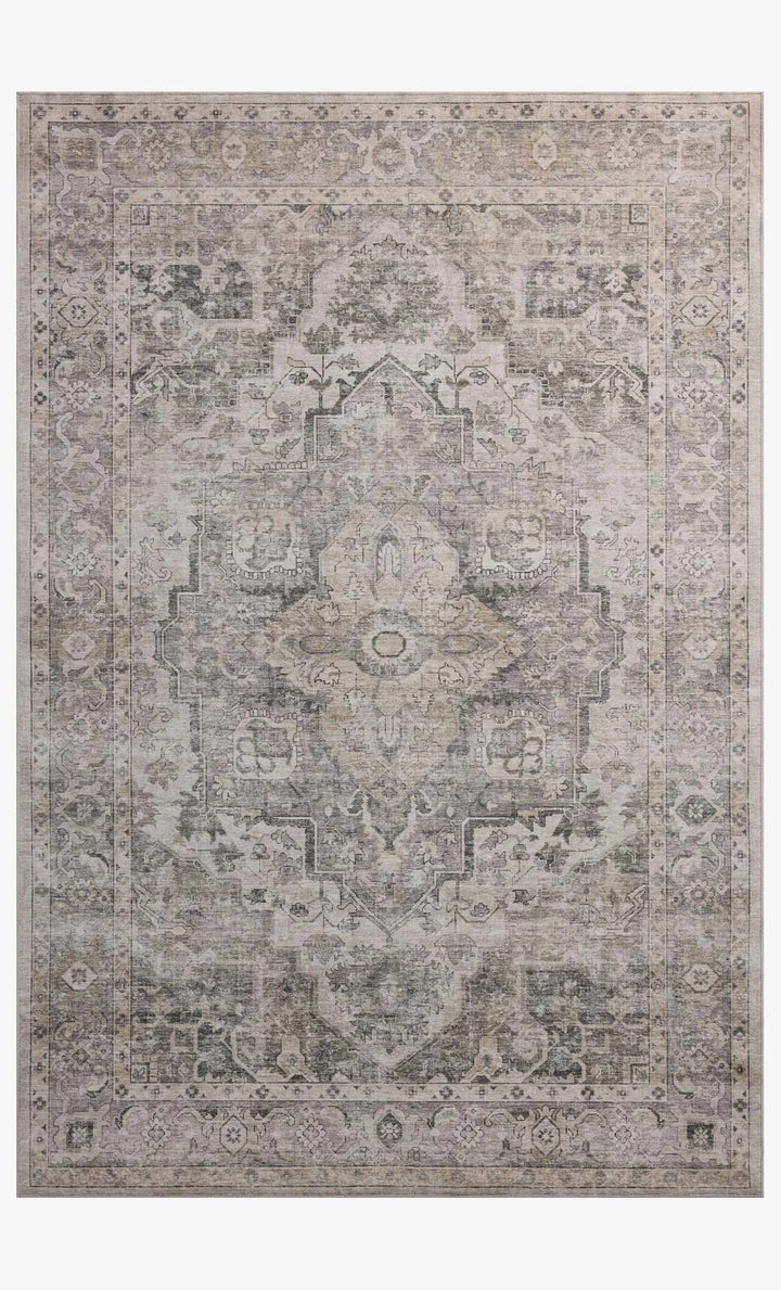 gray brown patterned rug
