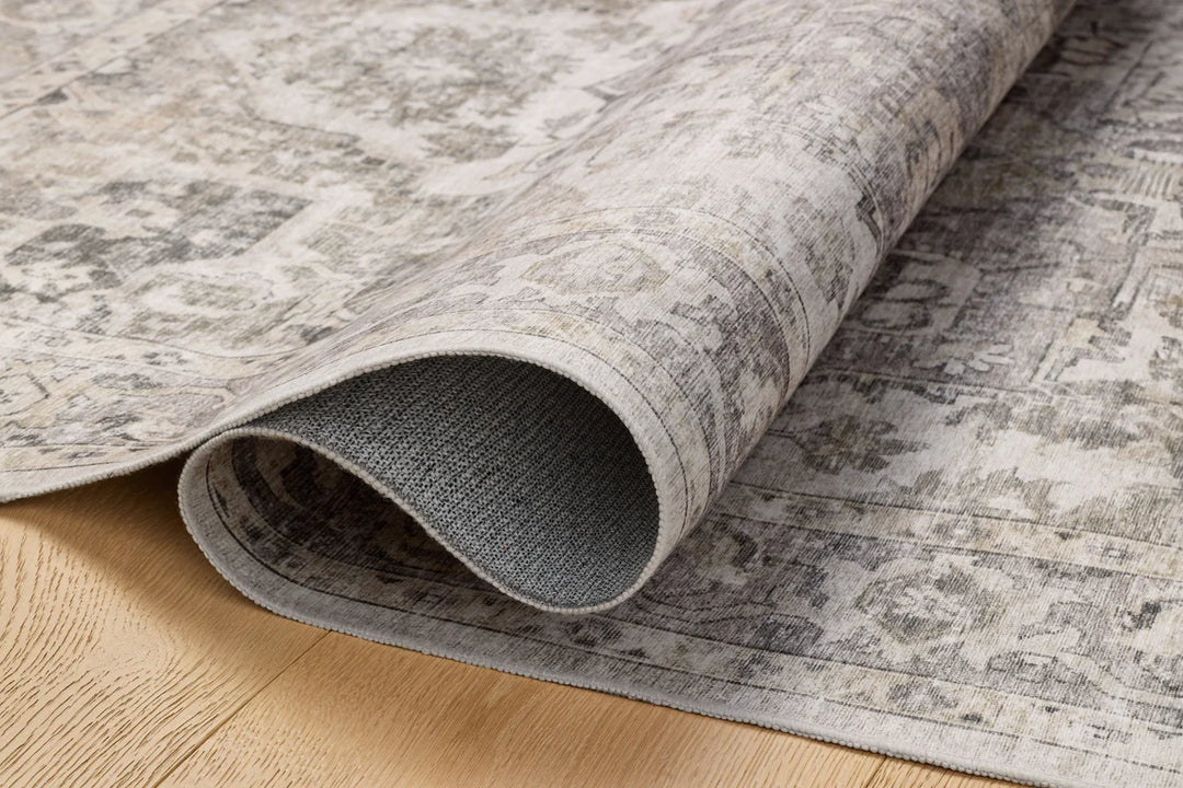 gray brown patterned rug