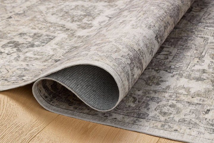 gray brown patterned rug