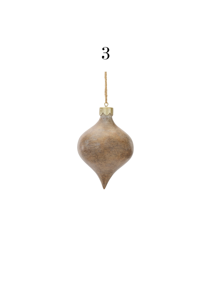 Resin Ornament, 3 Styles