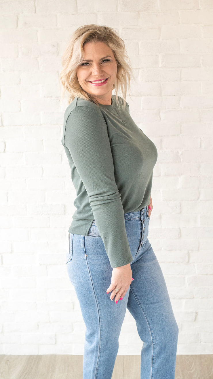 Casual Ribbed Top
