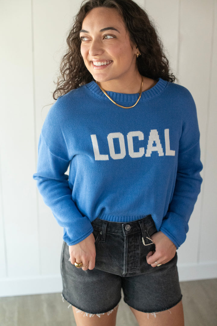 Local Blue Wave Sweater
