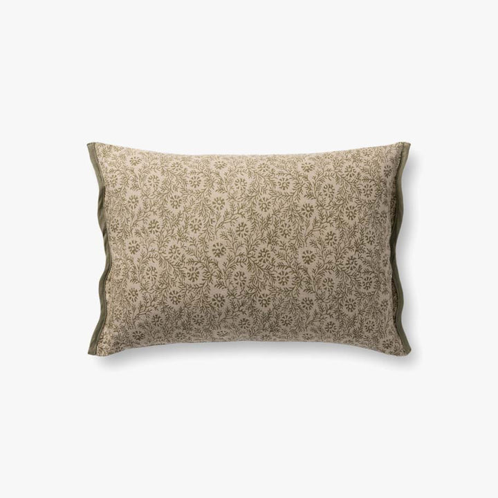 Lacey Floral Green Pillow