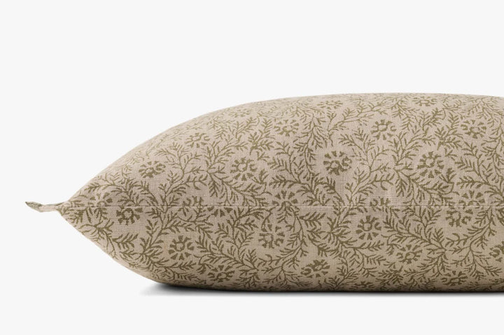 Lacey Floral Green Pillow