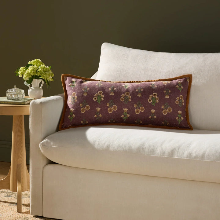 Posie Wine/Multi Pillow