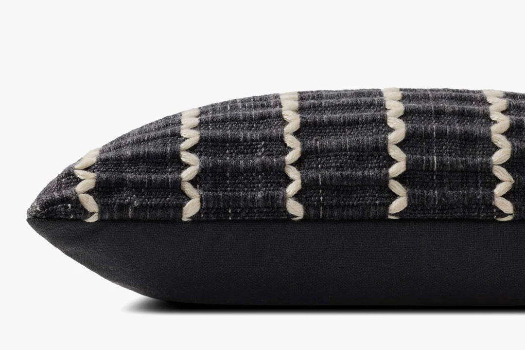 Black 12x27 Pillow