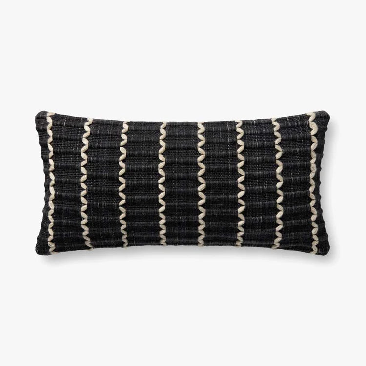 Black 12x27 Pillow