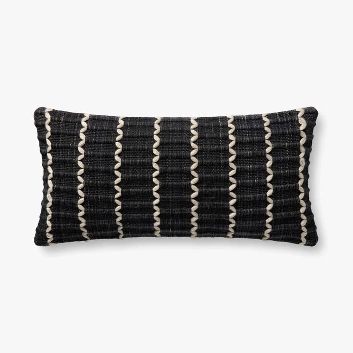 Black 12x27 Pillow