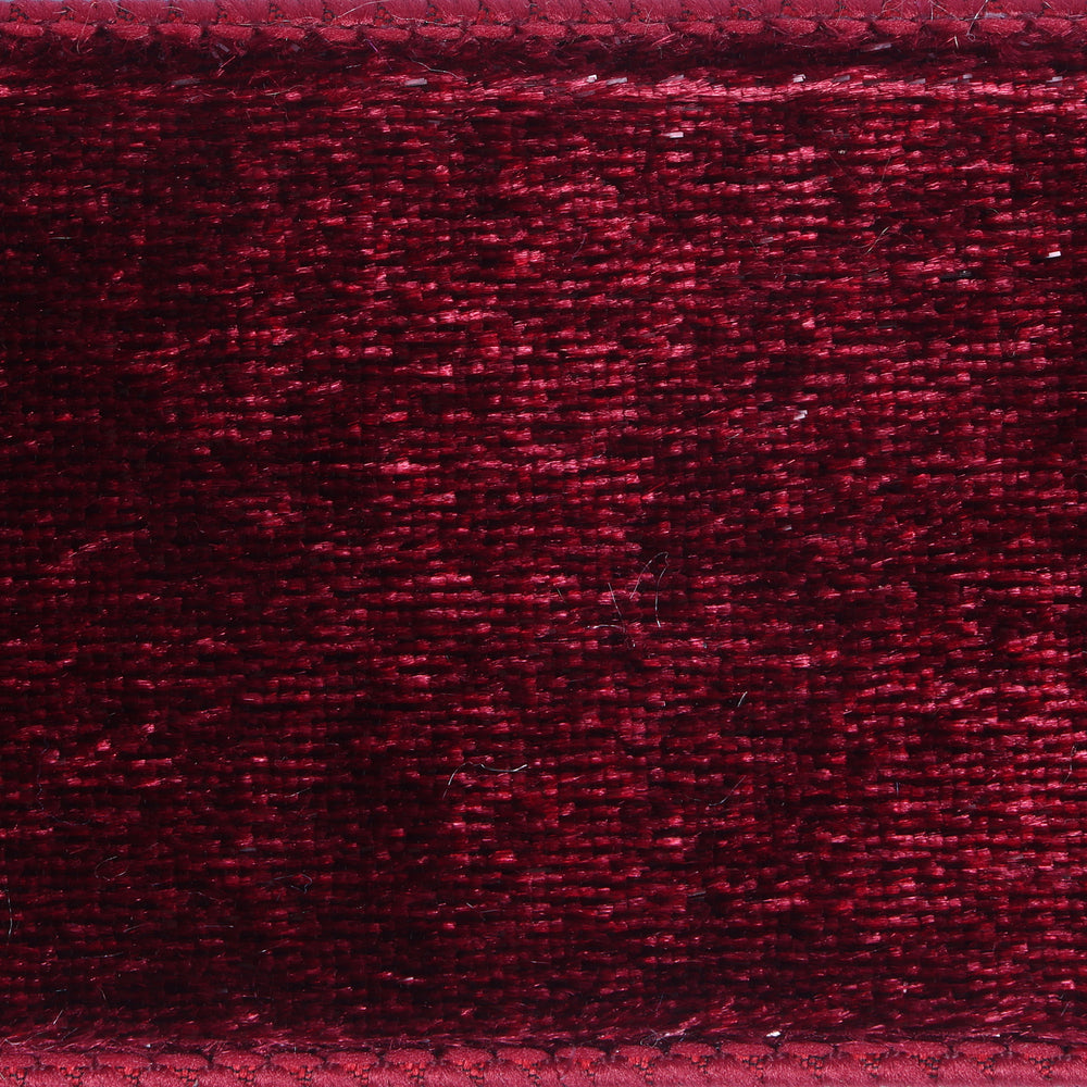 4" Burgundy Velvet Luster Wired Ribbon