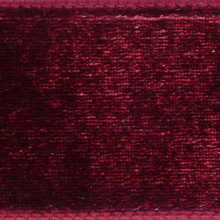 4" Burgundy Velvet Luster Wired Ribbon
