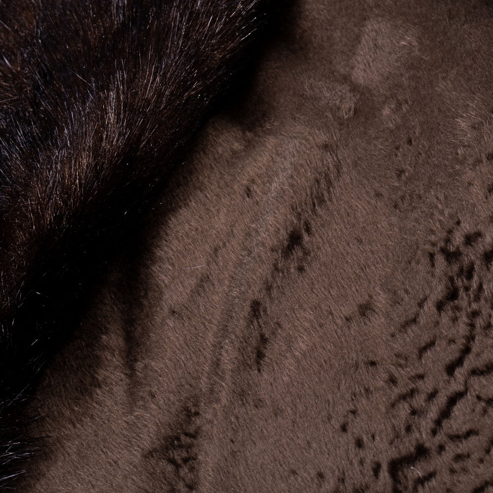 60" Cocoa Mink Faux Fur Tree Skirt