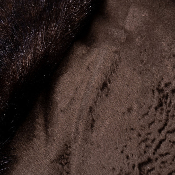 60" Cocoa Mink Faux Fur Tree Skirt