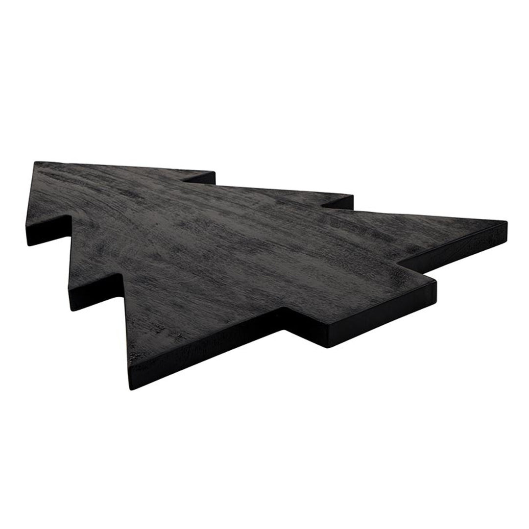 Black Christmas Tree Wood Board