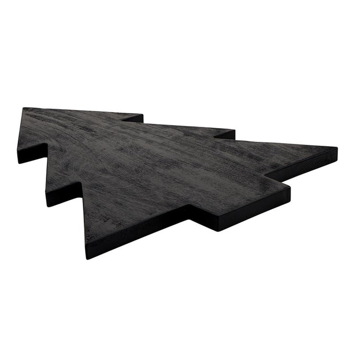 Black Christmas Tree Wood Board