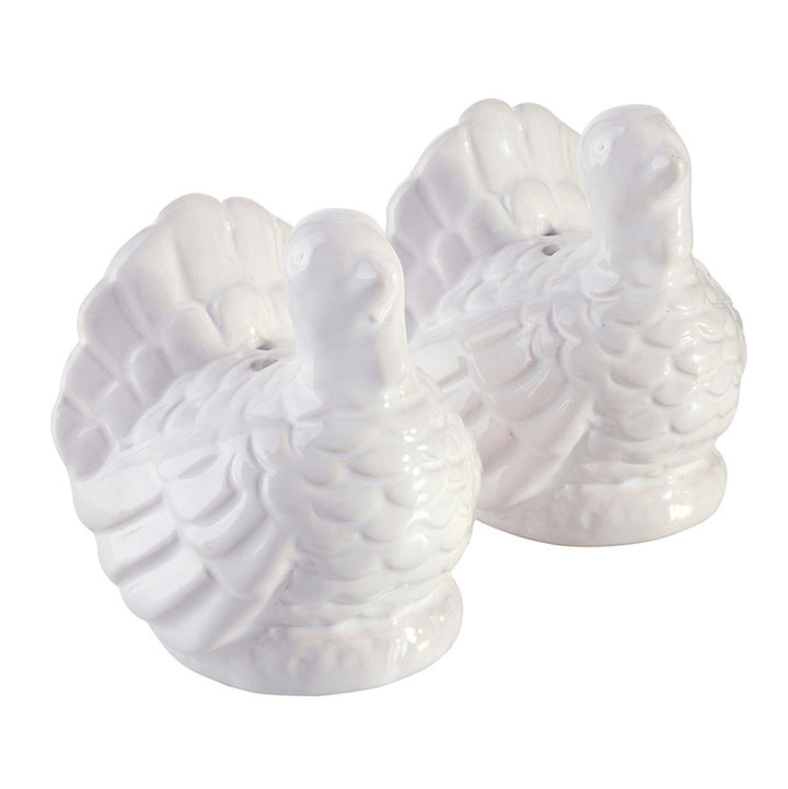 Ceramic Turkeys Salt + Pepper Shakers
