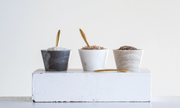 Marble Bowl with Spoon, Set of 2