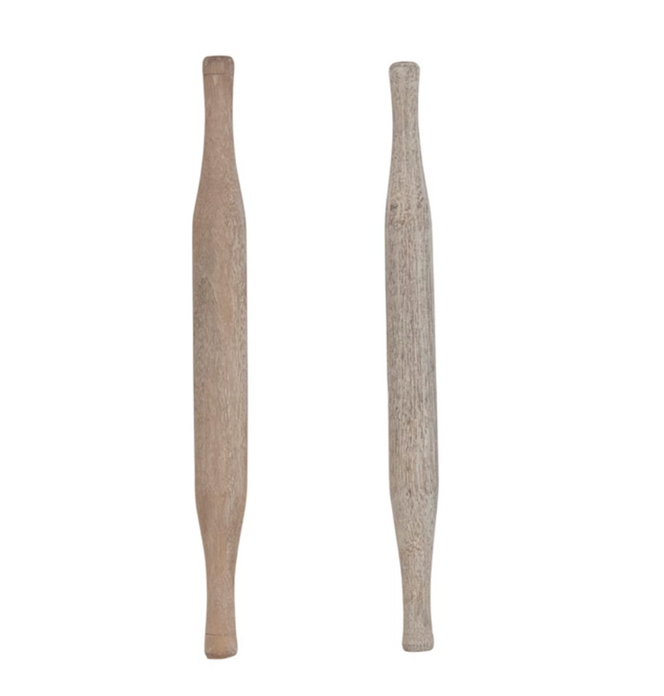 Found Decorative Wood Roti Pin