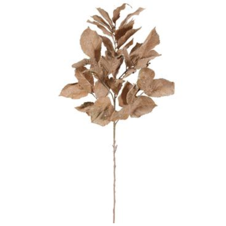 44" Dried-Look Hydrangea Leaf Spray