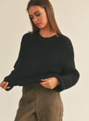 ROUND NECK SWEATER KNITTED TOP
