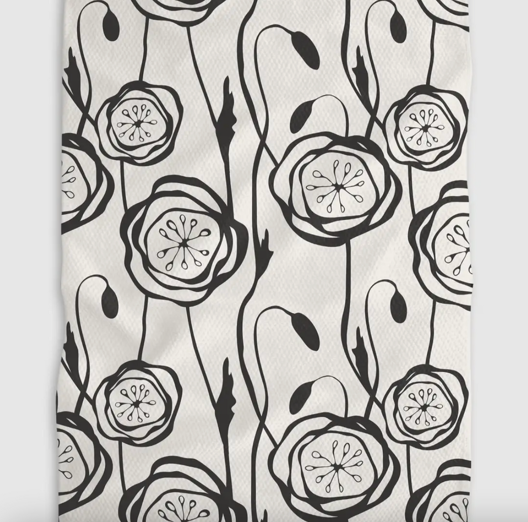 Smell the Flowers Kitchen Tea Towel