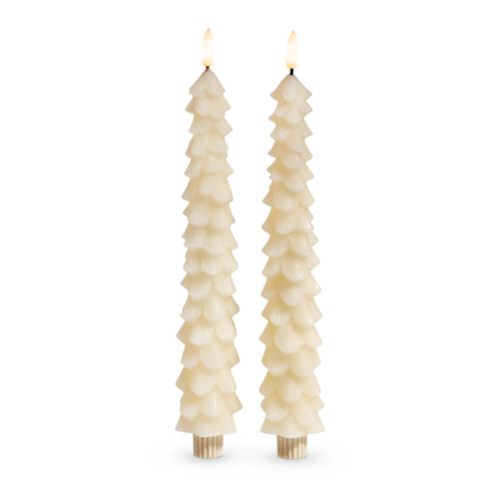 Ivory Tree Taper Candles