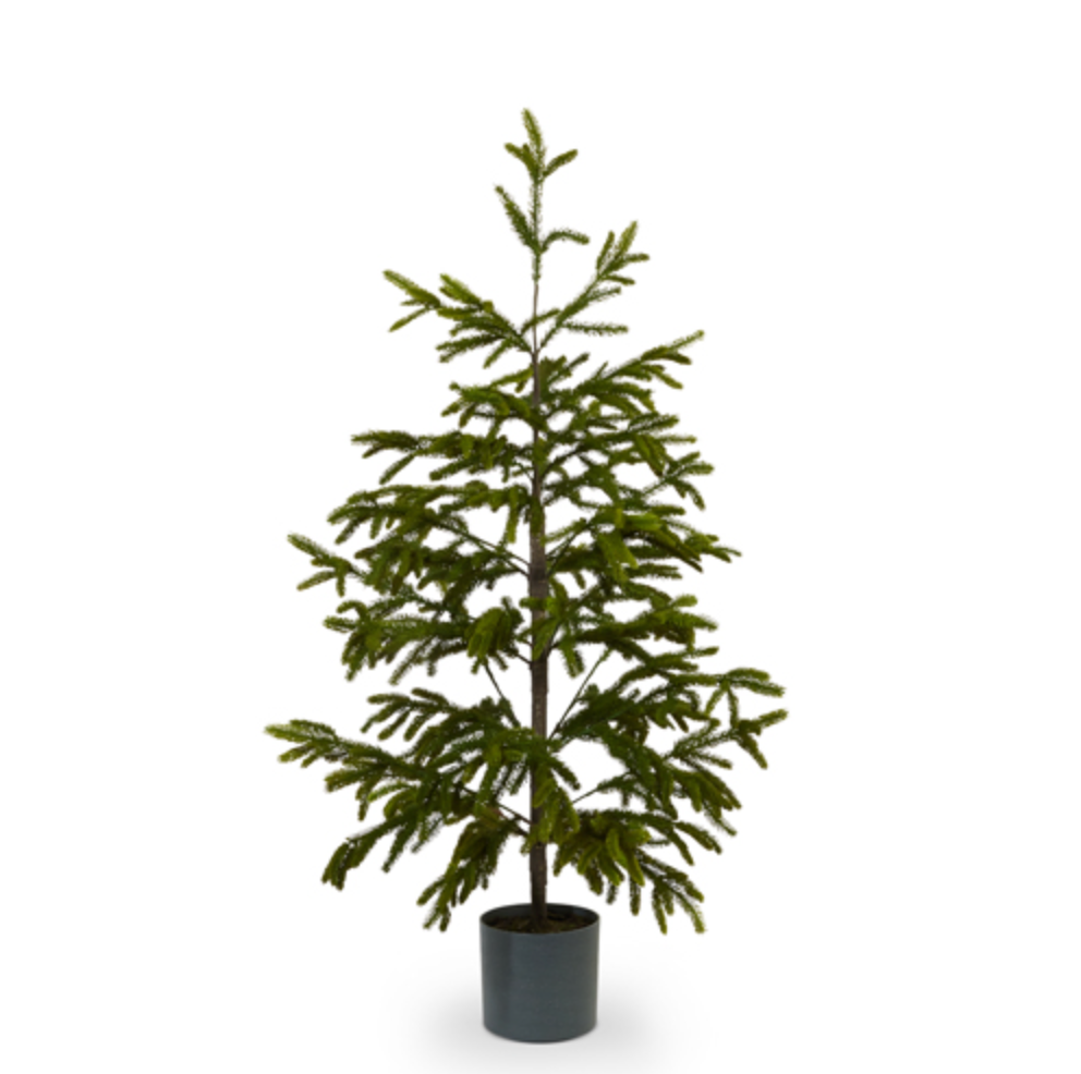 60 inch realistic artificial potted fir tree