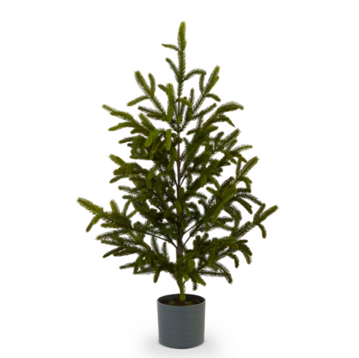 60 inch realistic artificial potted fir tree