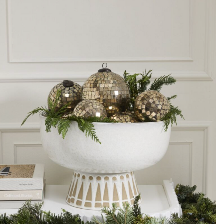 Antiqued Disco Ball Ornament