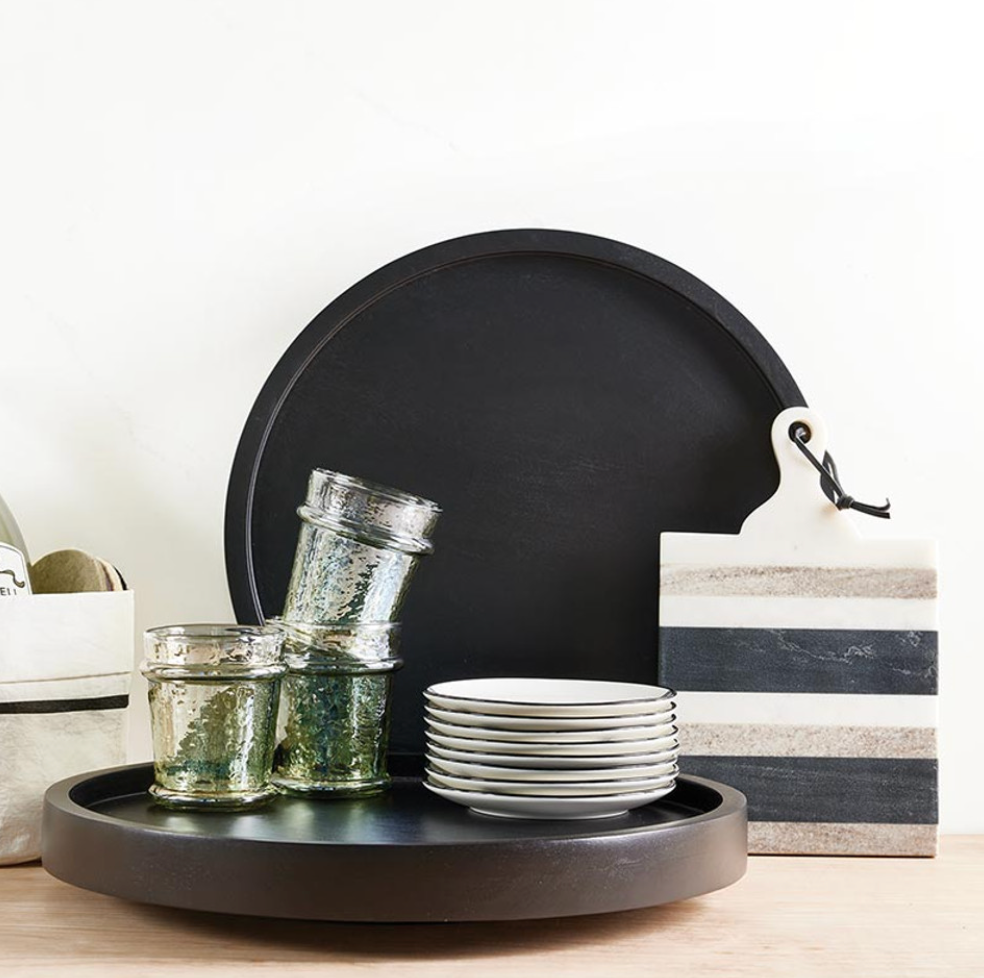 Black Wood Lazy Susan - Thumbnail 4