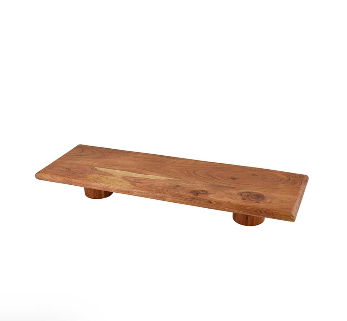Natural Wood Footed Board