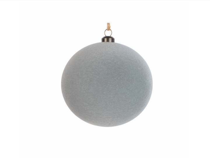 Grey Velvet Ornament